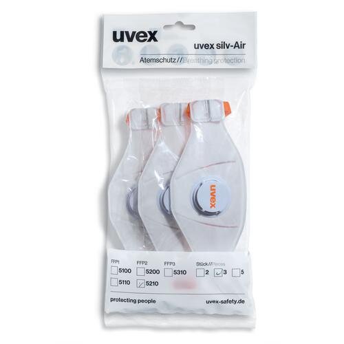 Uvex Faltmaske uvex silv-Air premium 5210 FFP2 360°-Ausatemventil