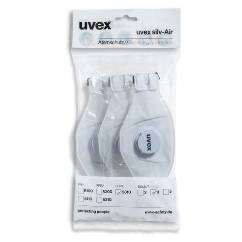 Uvex Faltmaske uvex silv-Air premium 5310 FFP3 360°-Ausatemventil