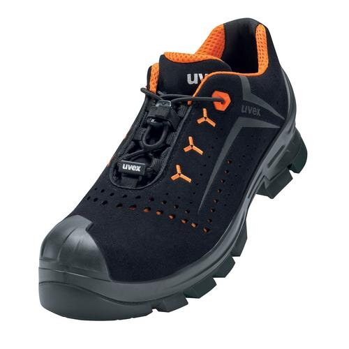 uvex 2 VIBRAM® Halbschuhe S1P 65214 schwarz, orange Weite 14 extraweit Größe 49