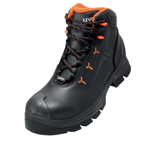 uvex 2 VIBRAM® Stiefel S3 65233 schwarz, orange Weite 12 weit Größe 41