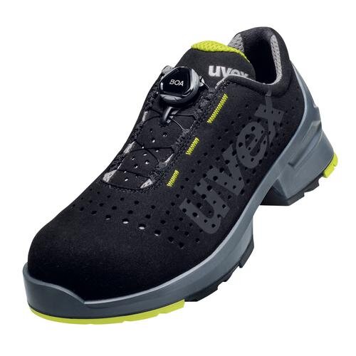 uvex 1 Halbschuhe S1 65659 schwarz, gelb Weite 12 weit Größe 41