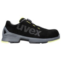 uvex 1 Halbschuhe S2 65667 schwarz, gelb Weite 10 schmal Größe 42