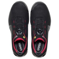 uvex 1 support Halbschuhe S3 65673 schwarz, rot Weite 12 weit Größe 43