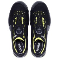 uvex 1 support Halbschuhe S1P 65683 schwarz, gelb Weite 12 weit Größe 41