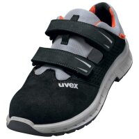 uvex 2 trend Sandalen S1P 69061 schwarz, grau, rot Weite 10 schmal Größe 38