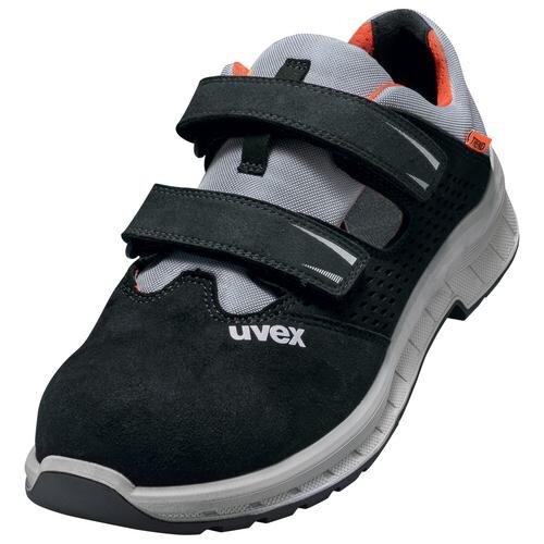 uvex 2 trend Sandalen S1P 69062 schwarz, grau, rot Weite 11 normal Größe 49