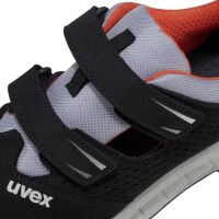 uvex 2 trend Sandalen S1P 69062 schwarz, grau, rot Weite 11 normal Größe 49