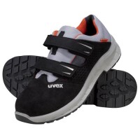 uvex 2 trend Sandalen S1P 69063 schwarz, grau, rot Weite 12 weit Größe 41