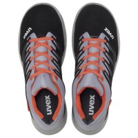 uvex 2 trend Halbschuhe S2 69099 schwarz, grau, rot Weite 12 weit Größe 38