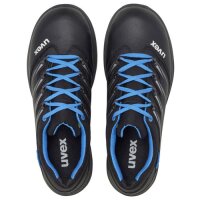 uvex 2 trend Halbschuhe S2 69347 blau, schwarz Weite 10 schmal Größe 38