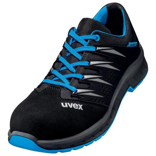 uvex 2 trend Halbschuhe S1 69377 blau, schwarz Weite 10 schmal Größe 46