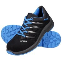 uvex 2 trend Halbschuhe S1 69377 blau, schwarz Weite 10 schmal Größe 46