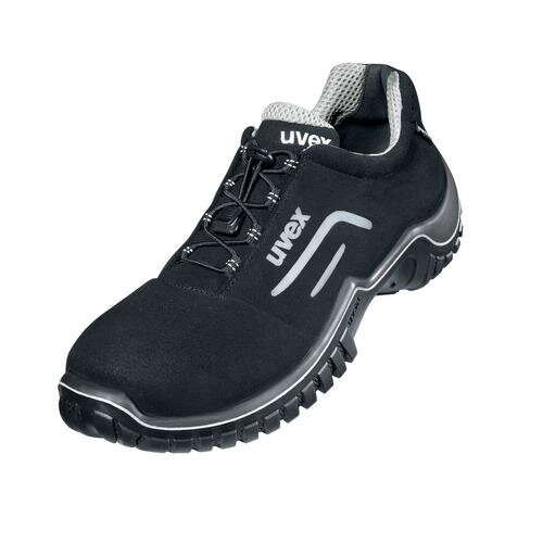 uvex motion style Halbschuhe S2 69788 schwarz, silber Weite 11 normal Größe 39