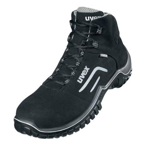 uvex motion style Stiefel S2 69798 schwarz, silber Weite 11 normal Größe 47