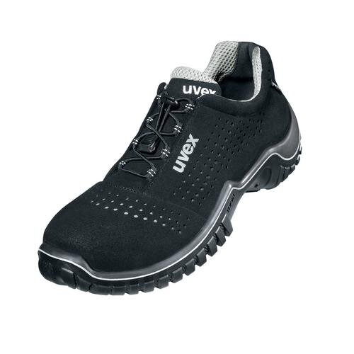 uvex motion style Halbschuhe S1 69898 schwarz, silber Weite 11 normal Größe 48