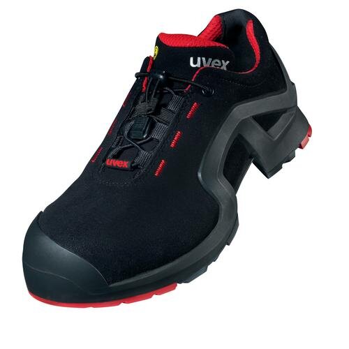 uvex 1 support Halbschuhe S3 85161 schwarz, rot Weite 10 schmal Größe 37