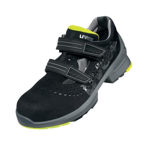 uvex 1 Sandalen S1 85427 schwarz, gelb Weite 10 schmal Größe 52