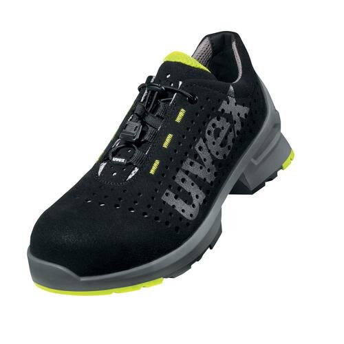 uvex 1 Halbschuhe S1 85437 schwarz, gelb Weite 10 schmal Größe 52