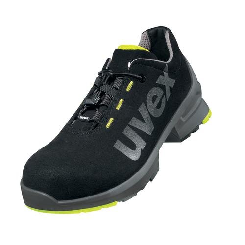 uvex 1 Halbschuhe S2 85447 schwarz, gelb Weite 10 schmal Größe 52