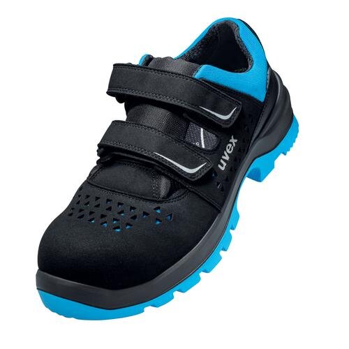 uvex 2 xenova® Sandalen S1 95537 schwarz, blau Weite 10 schmal Größe 45