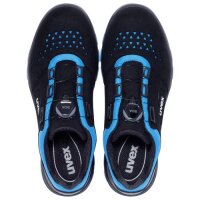 uvex 2 xenova® Halbschuhe S1P 95581 blau, schwarz Weite 10 schmal Größe 50