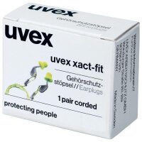 uvex Gehörschutzstöpsel uvex xact-fit 2124001 grün SNR 26 dB Größe M