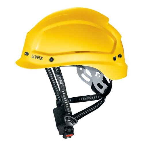 Uvex Schutzhelm uvex pheos alpine 9773150 gelb mit Lüftungen Schirm
