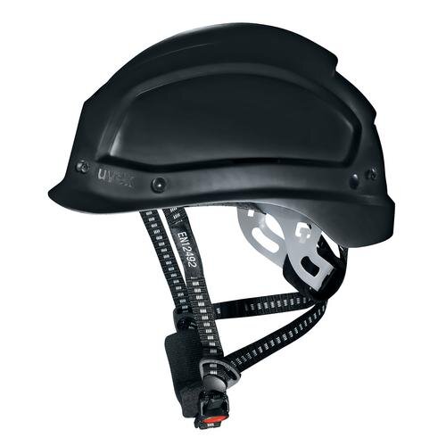 Uvex Schutzhelm uvex pheos alpine 9773950 schwarz mit Lüftungen Schirm