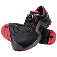 uvex 1 support Halbschuhe S3 65671 schwarz, rot Mehrweitensystem