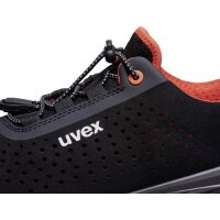 uvex 1 G2 Halbschuhe S1 68460 schwarz, rot Mehrweitensystem