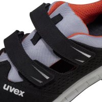 uvex 2 trend Sandalen S1P 69061 schwarz, grau, rot Mehrweitensystem