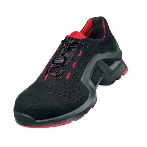 uvex 1 support Halbschuhe S1 85127 schwarz, rot Mehrweitensystem