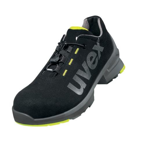 uvex 1 Halbschuhe S2 85447 schwarz, gelb Mehrweitensystem