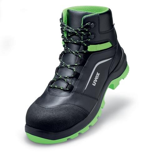 uvex 2 xenova® Stiefel S3 95661 schwarz, grün Mehrweitensystem