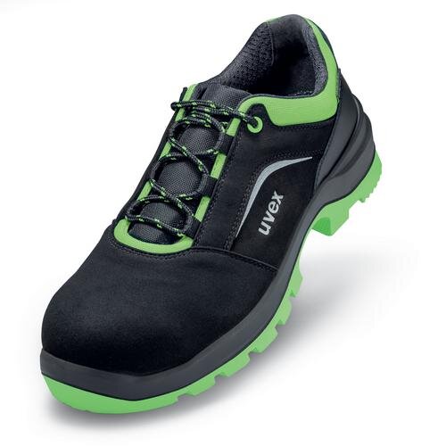 uvex 2 xenova® Halbschuhe S2 95687 schwarz, grün Mehrweitensystem