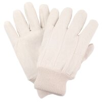 Nitras Baumwoll-Köper-Handschuhe, naturfarben  Gr.10...