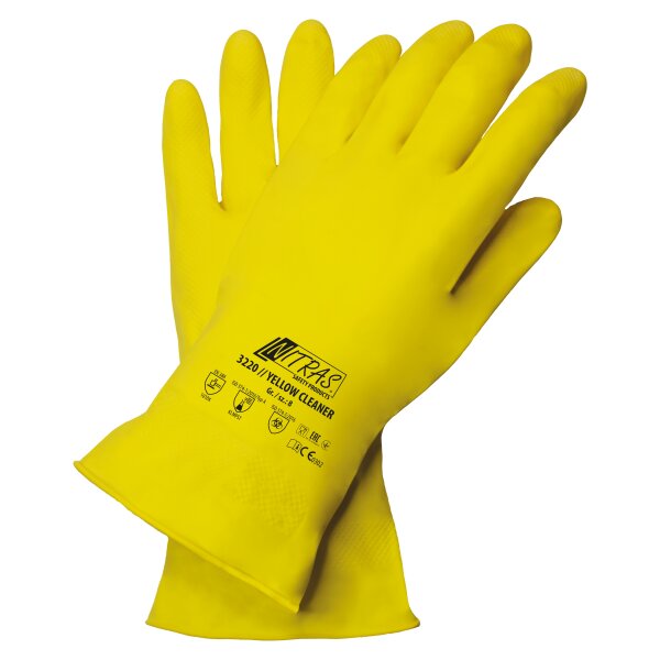 Nitras YELLOW CLEANER, Haushaltshandschuhe, Lat ex, gelb (3220)