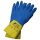 Nitras DUAL BARRIER, Chemikalienschutz- handschuhe, Latex, gelb, Chloropren, blau (3470)