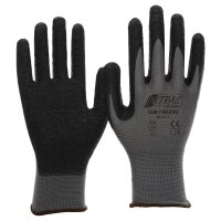 Nitras Nylotex Handschuh Latex, grau-schwarz (3520)