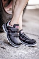 Nitras SPORT STEP SA, S1P Sicherheitssandalen, strapazierfähiges Vollleder, schwarz (7302)