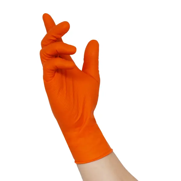 Nitras GRIPSTER, NIT Nitril-Einmalhandschuhe, orange (8335)