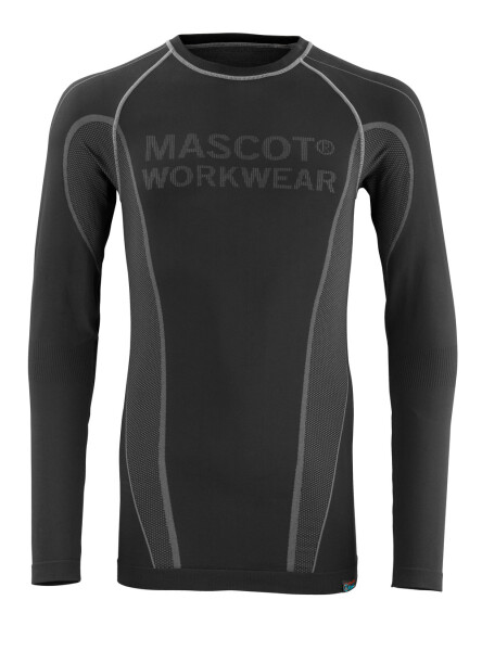 MASCOT® Hamar CROSSOVER Funktionsunterhemd Schwarz S  Herren; Damen (50561-940)