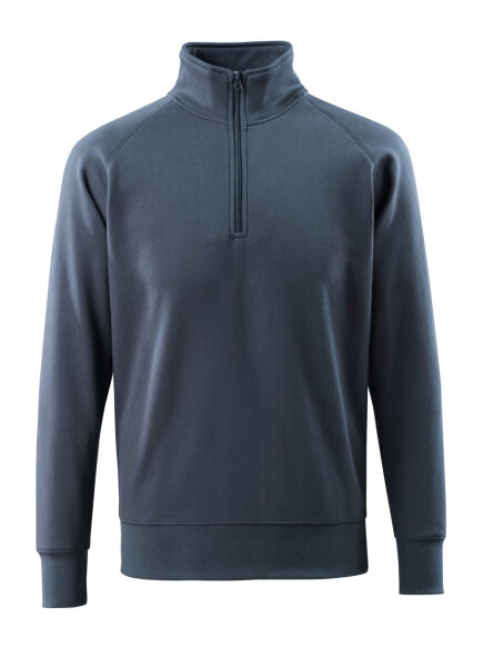 MASCOT® Nantes CROSSOVER Sweatshirt mit kurzem Reißverschluss Schwarzblau S  Herren (50611-971)