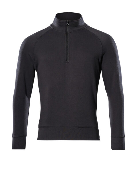 MASCOT® Nantes CROSSOVER Sweatshirt mit kurzem Reißverschluss Schwarz XS  Herren (50611-971)