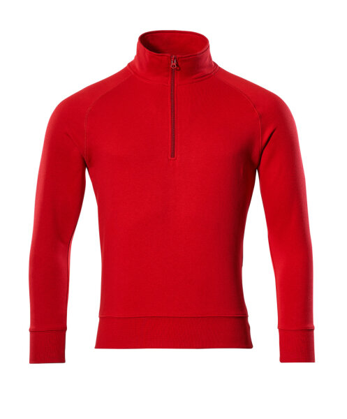 MASCOT® Nantes CROSSOVER Sweatshirt mit kurzem Reißverschluss Verkehrsrot XL  Herren (50611-971)
