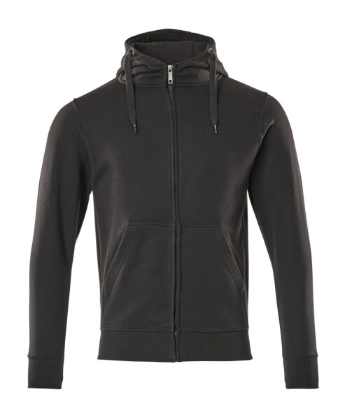MASCOT® Gimont CROSSOVER Kapuzensweatshirt mit Reißverschluss Schwarz XS  Herren (51590-970)