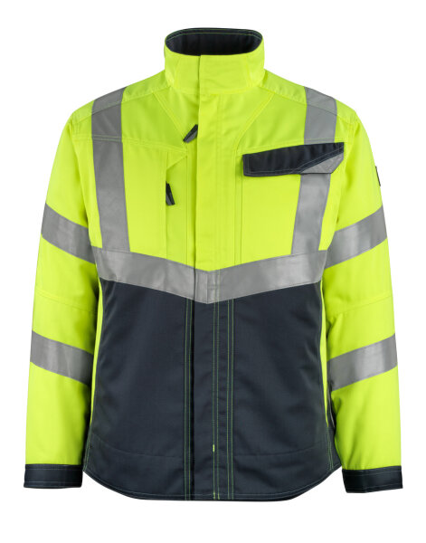 MASCOT® Oxford SAFE SUPREME Jacke hi-vis Gelb/Schwarzblau L  Herren; Damen (15509-860)