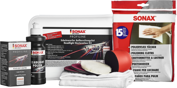 SONAX 04057410  PROFILINE ScheinwerferAufbereitungsSet 300 ml