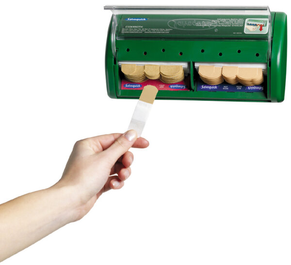 Holthaus Salvequick®-Pflasterspender  gefüllt Pflasterstrips elastisch und wasserfest (42010)