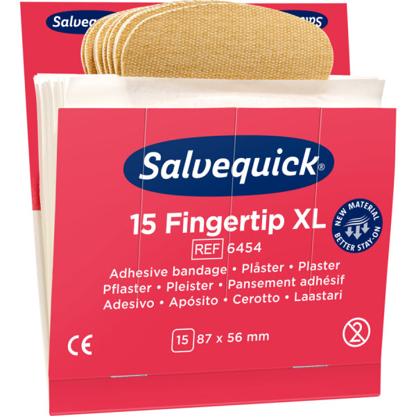 Holthaus Salvequick®-Refill-Einsatz  6454 15 Fingerkuppen elastisch (42054)